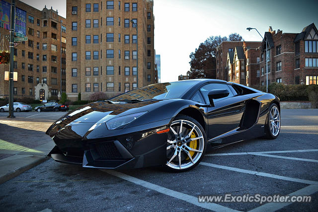 Lamborghini Aventador spotted in Kansas City, Missouri
