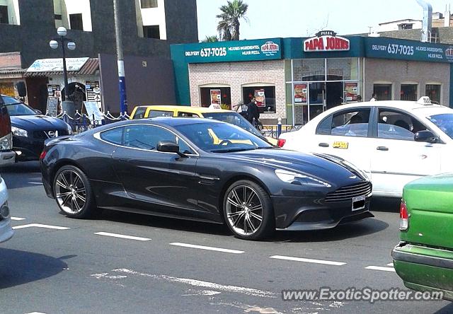 Aston Martin Vanquish spotted in Lima, Peru