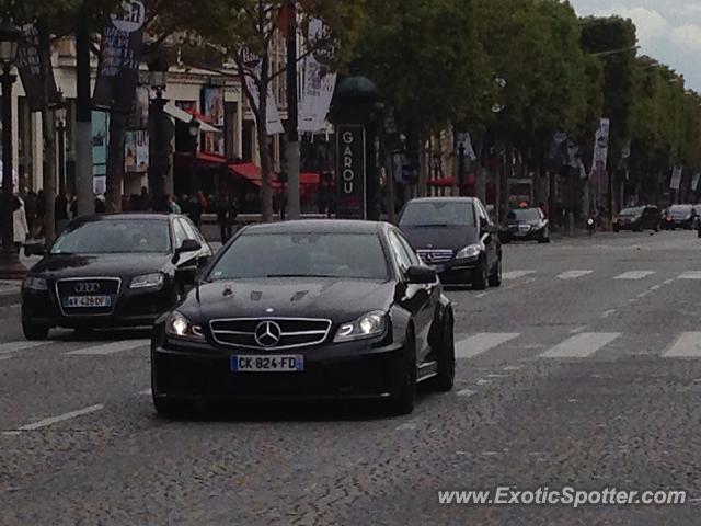 Mercedes C63 AMG Black Series spotted in Paris, France