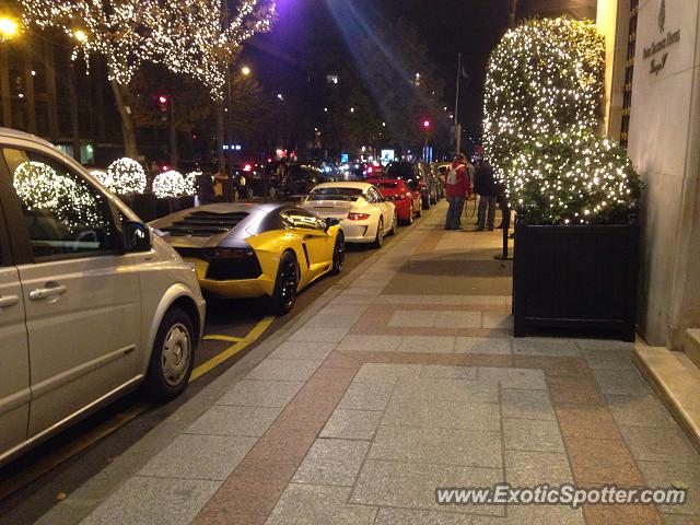 Lamborghini Aventador spotted in Paris, France