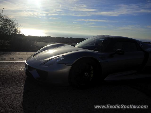 Porsche 918 Spyder spotted in I-5 South, California