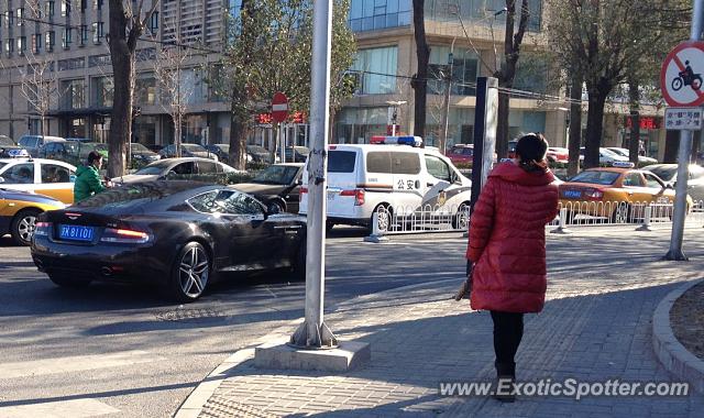 Aston Martin DB9 spotted in Beijing, China