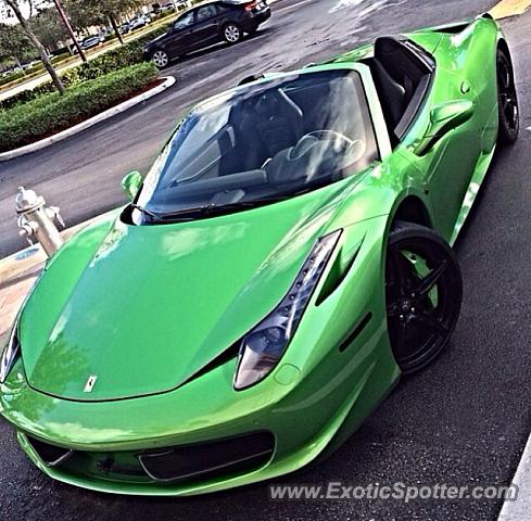 Ferrari 458 Italia spotted in Fort Lauderdale, Florida