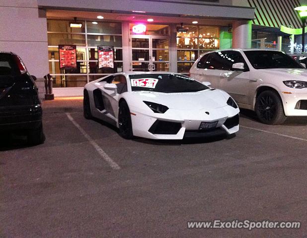 Lamborghini Aventador spotted in Toronto, Canada