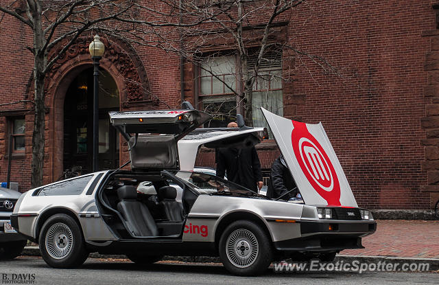 DeLorean DMC-12 spotted in Boston, Massachusetts