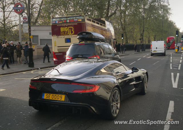 Aston Martin One-77 spotted in London, United Kingdom