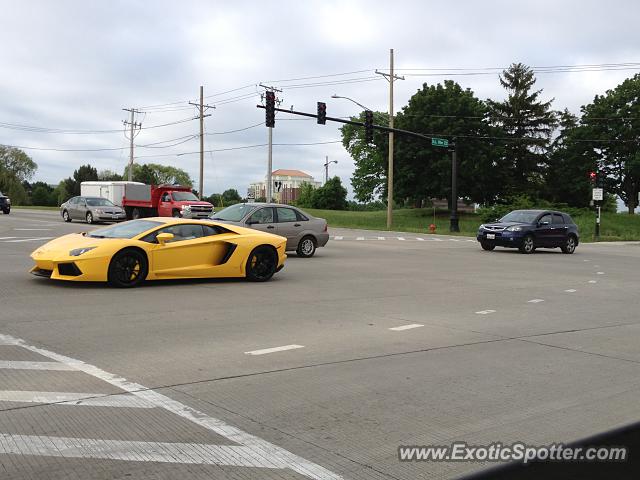 Lamborghini Aventador spotted in Buffalo grove, Illinois