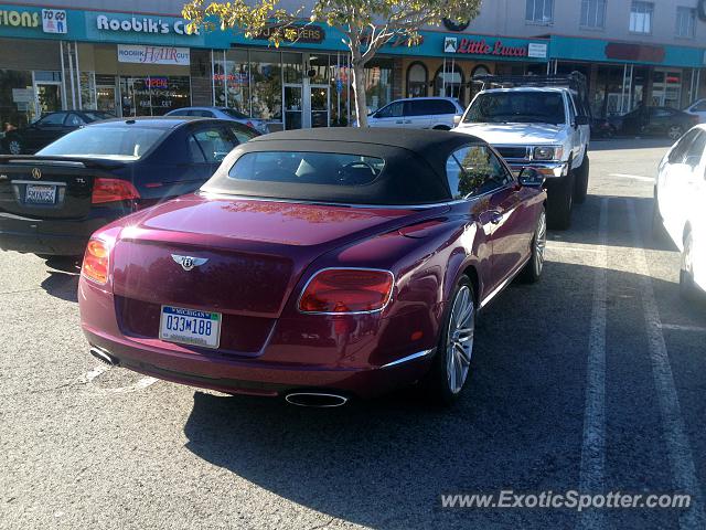 Bentley Continental spotted in Burlingame, California