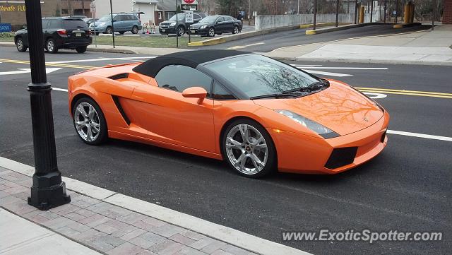 Lamborghini Gallardo spotted in Norwood, New Jersey