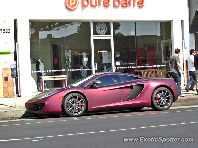 Mclaren MP4-12C spotted in Hollywood, California