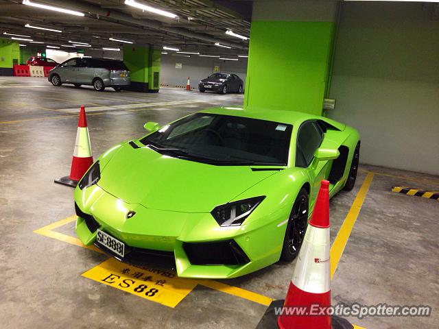 Lamborghini Aventador spotted in Hong Kong, China