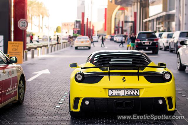 Ferrari 458 Italia spotted in Dubai, United Arab Emirates