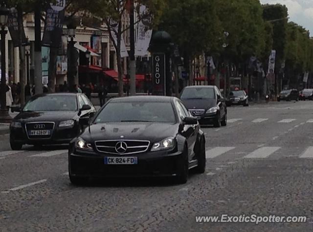 Mercedes C63 AMG Black Series spotted in Paris, France
