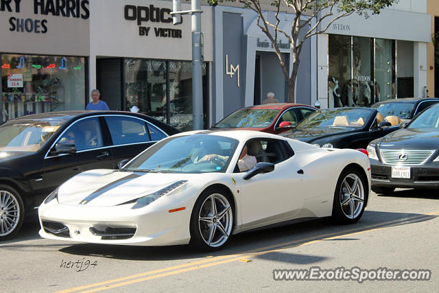 Ferrari 458 Italia spotted in Beverly Hills, California