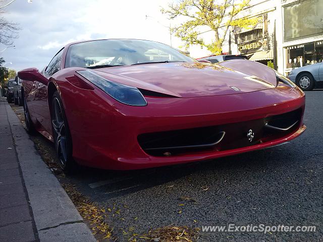 Ferrari 458 Italia spotted in Toronto, Canada