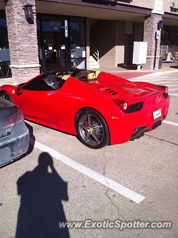 Ferrari 458 Italia spotted in Dallas, Texas