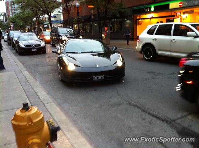 Ferrari 458 Italia spotted in Toronto, Canada