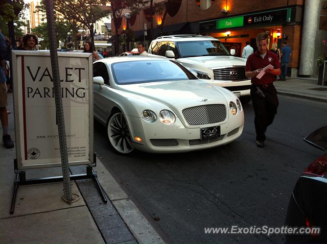 Bentley Continental spotted in Toronto, Canada