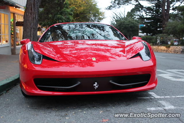 Ferrari 458 Italia spotted in Carmel, California