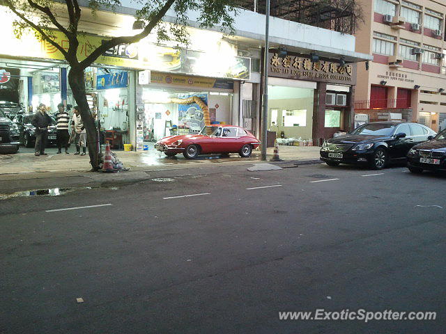 Jaguar E-Type spotted in Hong Kong, China