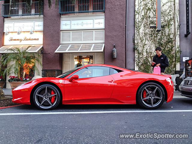 Ferrari 458 Italia spotted in San Jose, California