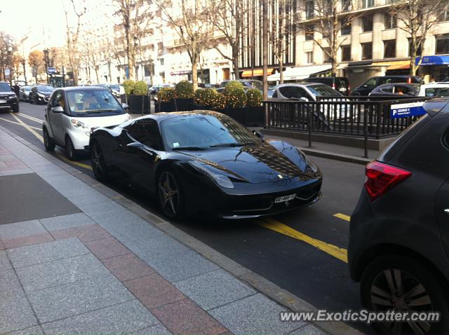 Ferrari 458 Italia spotted in Paris, France