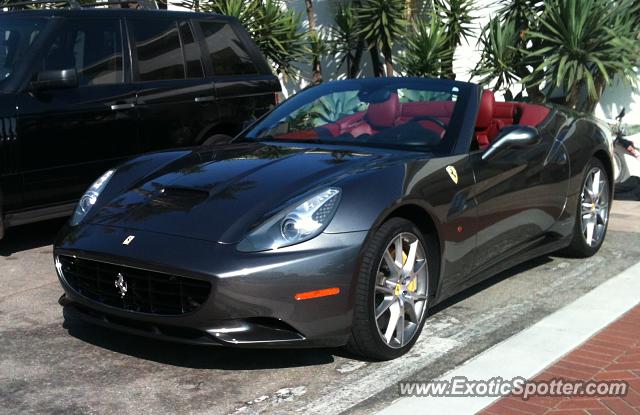 Ferrari California spotted in Santa Barbara, California
