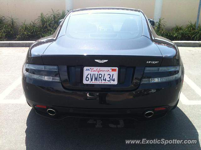 Aston Martin Virage spotted in Santa Barbara, California