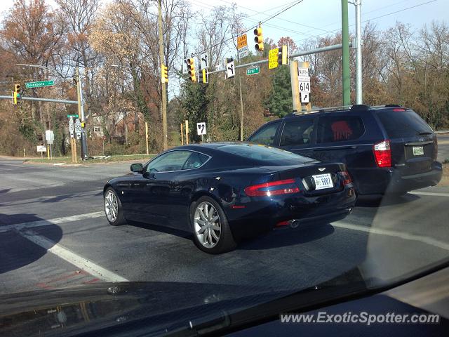 Aston Martin DB9 spotted in Bethesda, Maryland