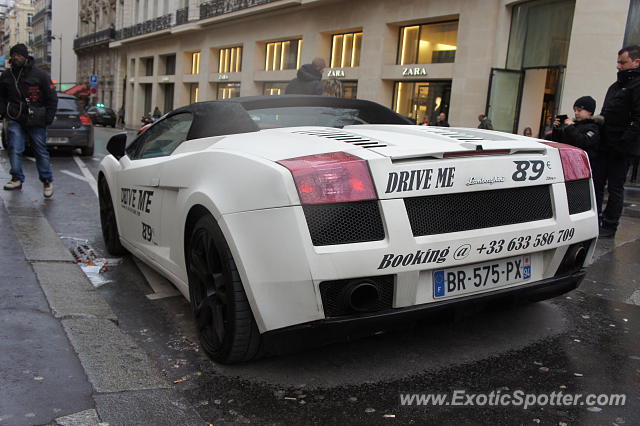 Lamborghini Gallardo spotted in Paris, France
