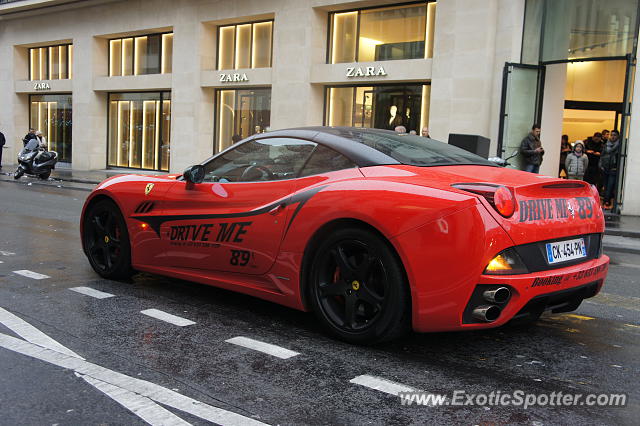 Ferrari California spotted in Paris, France
