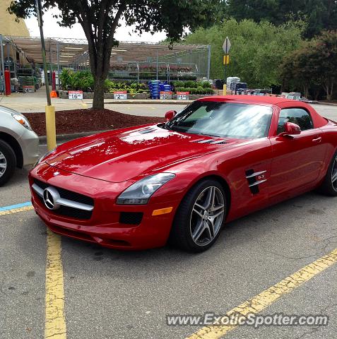 Mercedes SLS AMG spotted in Knightdale, North Carolina