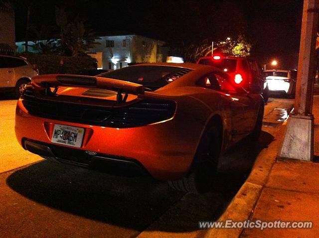 Mclaren MP4-12C spotted in Miami, Florida