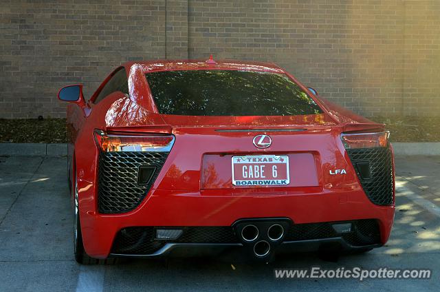 Lexus LFA spotted in Dallas, Texas