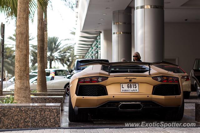 Lamborghini Aventador spotted in Dubai, United Arab Emirates