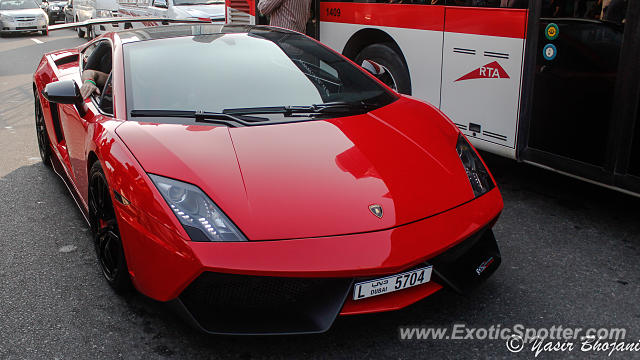 Lamborghini Gallardo spotted in Dubai, United Arab Emirates