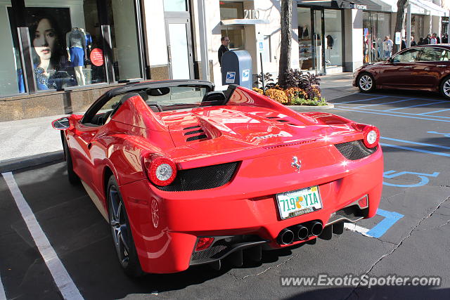 Ferrari 458 Italia spotted in Manhasset, New York