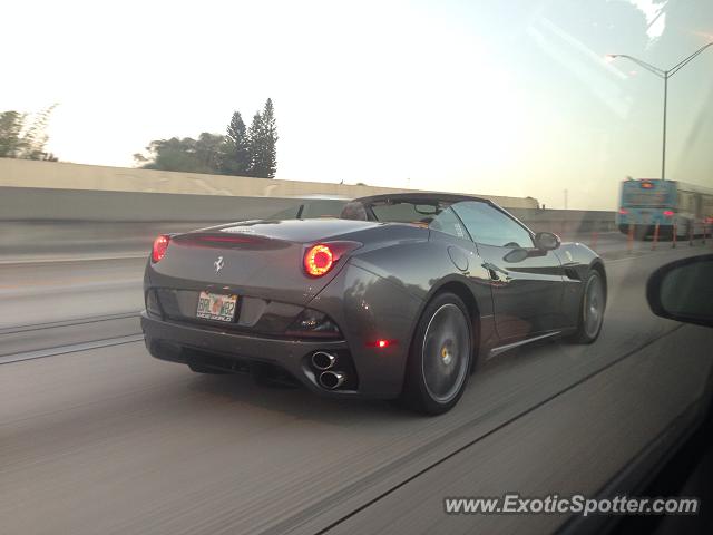 Ferrari California spotted in Miami, Florida