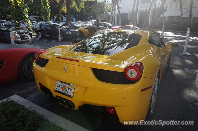 Ferrari 458 Italia spotted in Bal Harbour, Florida