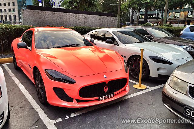 Maserati GranTurismo spotted in Orchard Road, Singapore