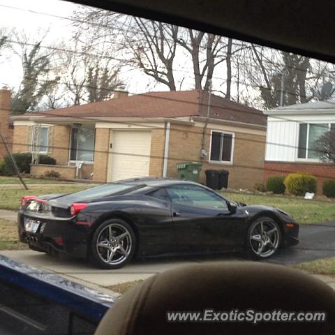 Ferrari 458 Italia spotted in Cincinnati, Ohio