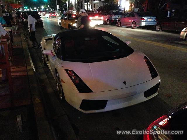 Lamborghini Gallardo spotted in Miami, Florida