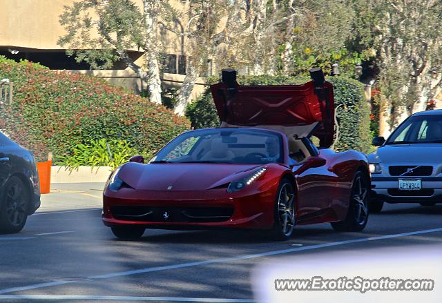 Ferrari 458 Italia spotted in La Jolla, California