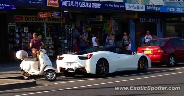 Ferrari 458 Italia spotted in Bondi, Australia