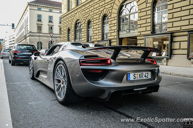 Porsche 918 Spyder spotted in Munich, Germany