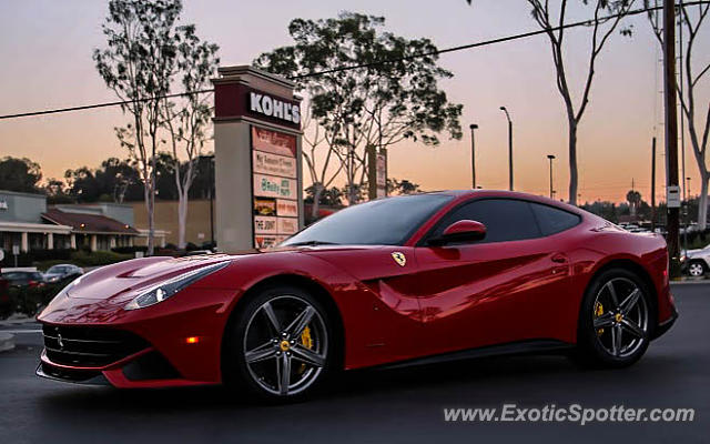 Ferrari F12 spotted in San Diego, California