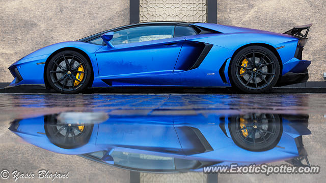 Lamborghini Aventador spotted in Dubai, United Arab Emirates