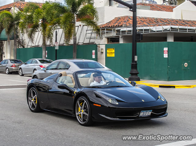 Ferrari 458 Italia spotted in Palm Beach, Florida
