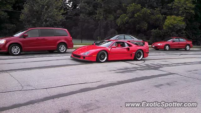 Ferrari F40 spotted in Elkhart Lake, Wisconsin