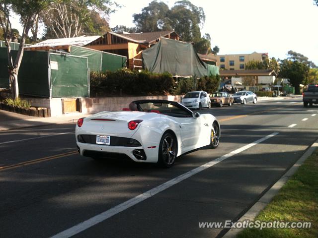Ferrari California spotted in Montecito, California